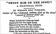 1.	Regarding the Southern-leaning captain of Cutter Robert McClelland, stationed in New Orleans, Treasury Secretary John Dix telegraphed the executive officer in January of 1861, that “If any one attempts to haul down the American flag, shoot him on the spot.” The phrase later became the basis for a song popular in the North as shown in this newspaper clipping.