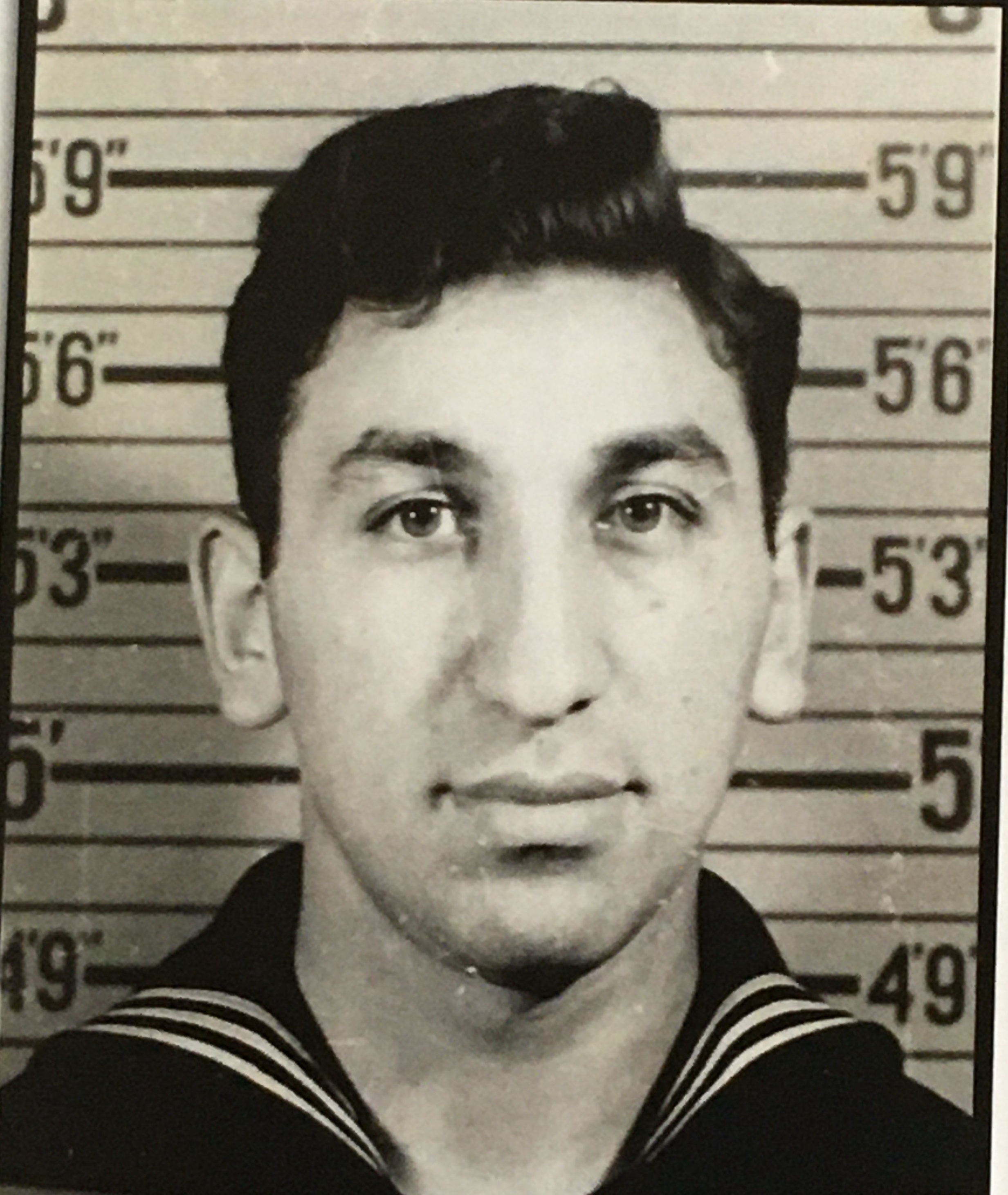 Coast Guard enlistment photo of Seymour “Sy” Siegel early in his wartime career. (Courtesy of Siegel Family)