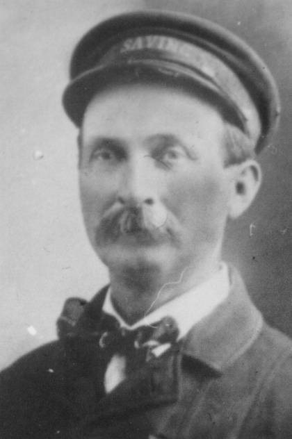 An official photograph showing Surfman Rasmus S. Midgett in uniform. (U.S. Coast Guard)