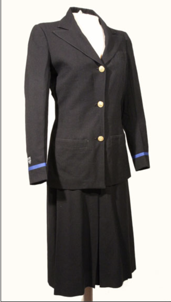 A rare example of the official Coast Guard Temporary Reserve women’s uniform. (National World War II Museum)