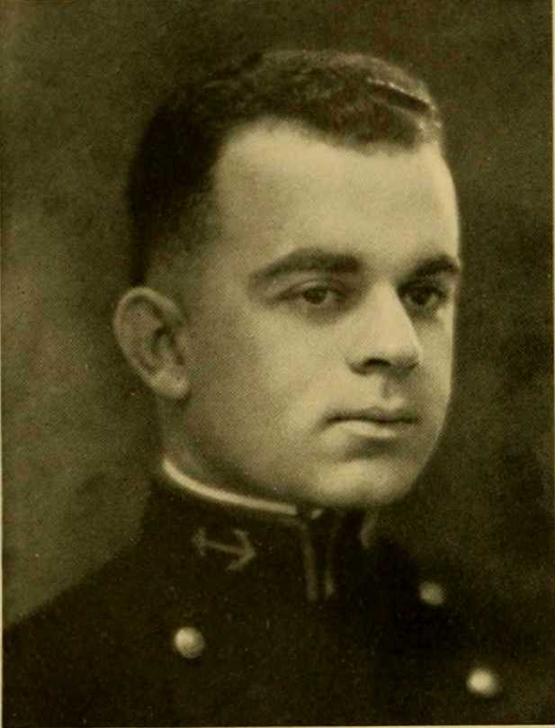 Naval Academy yearbook photograph of Henry Garcia taken before he transferred his commission to the Coast Guard (U.S. Navy)